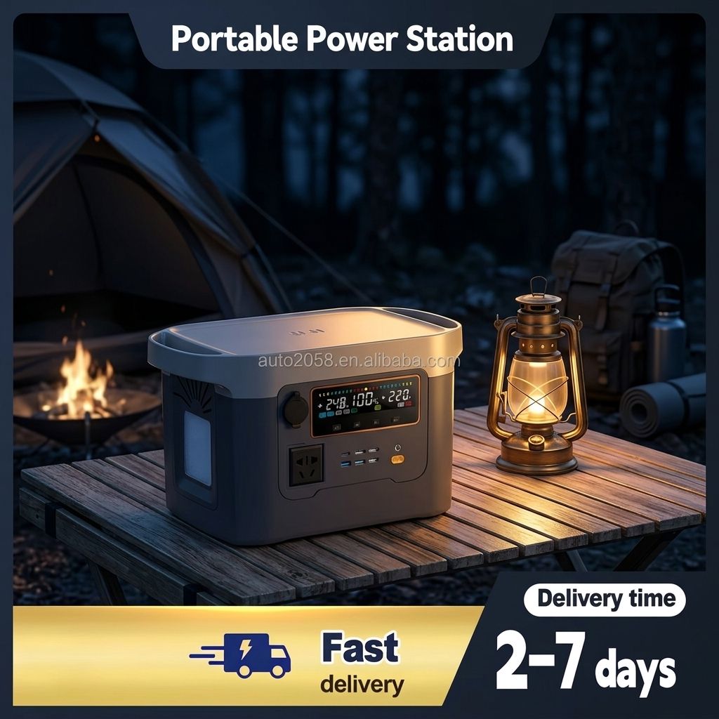 Outdoor Lighting Battery Powered - 600W 540Wh Portable Power Station With