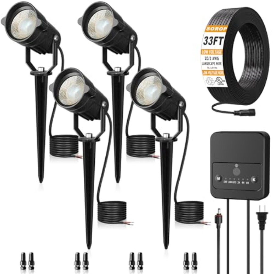 Outdoor Lighting Kit With Transformer - Landscape Lighting Kit Low Voltage Landscape