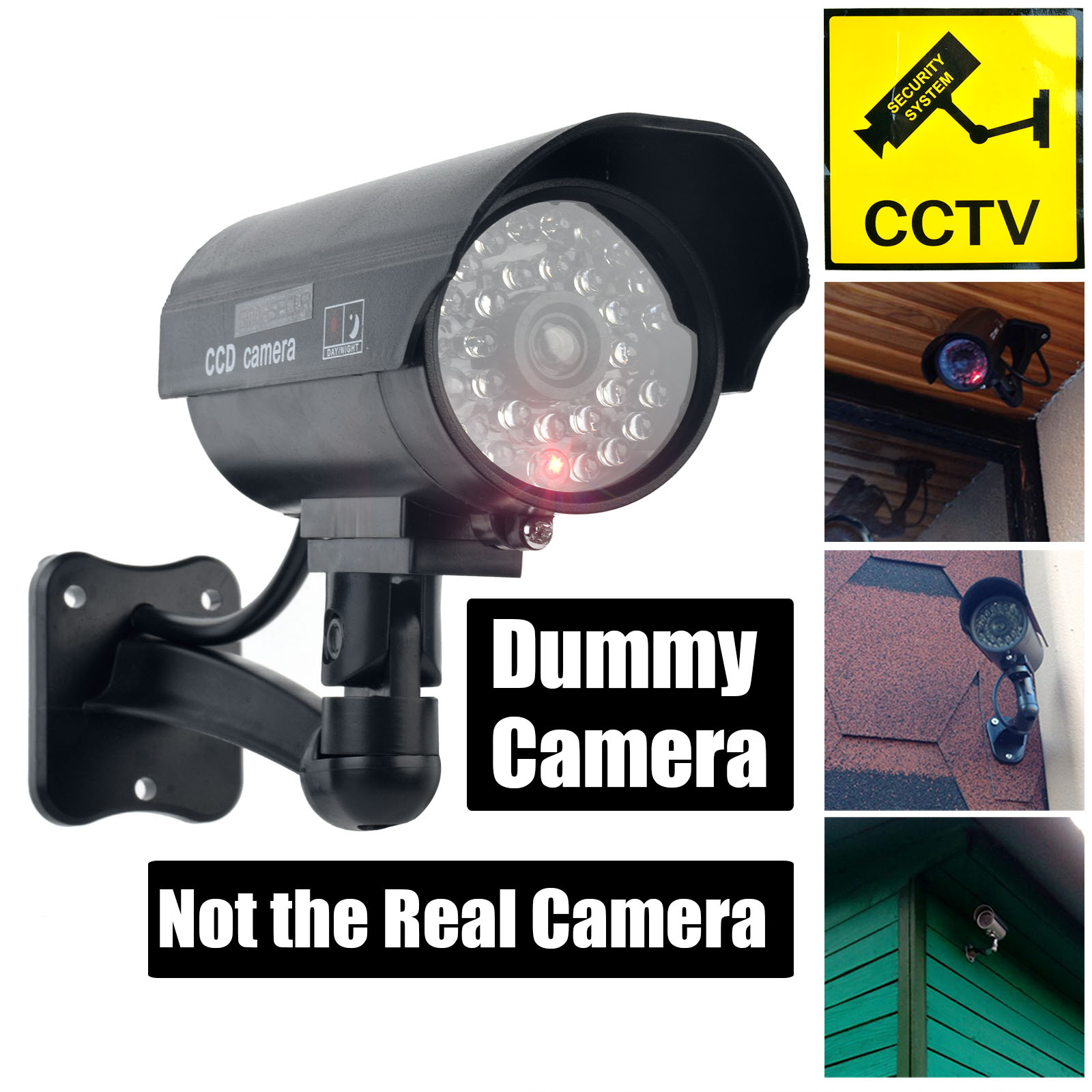 Outdoor Lighting Video - Smarsecur Fake Camera Dummy Waterproof Security