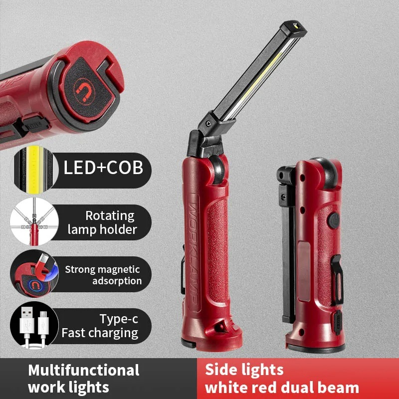 Outdoor Lighting Fixtures - COB LED Work Light Rechargeable Folding