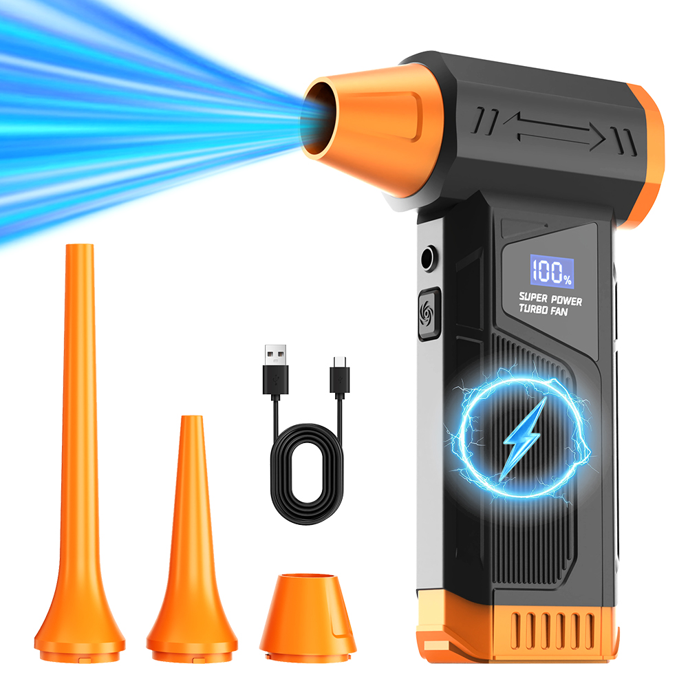 Outdoor Lighting Under Eaves - 【2026 New】Brushless Wireless Jet Fan Turbo