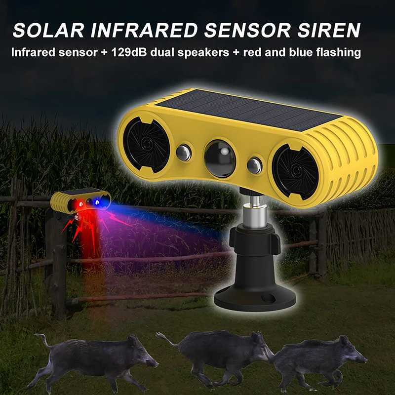 Outdoor Lighting Motion Sensor - Solar Motion Sensor Alarm LED Red