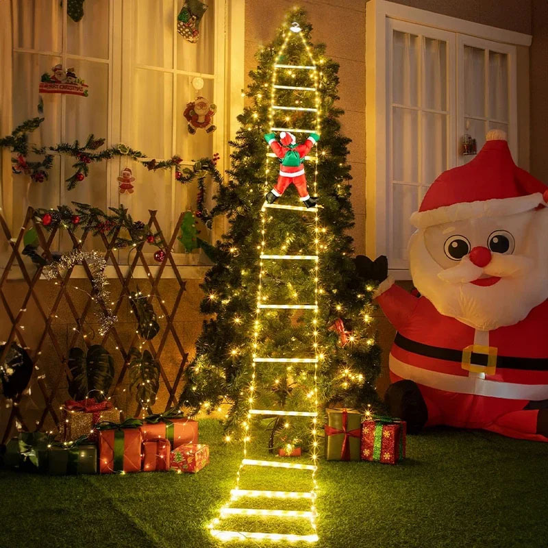 Outdoor Lighting For Garden - LED Christmas Lights Christmas Decorative Ladder