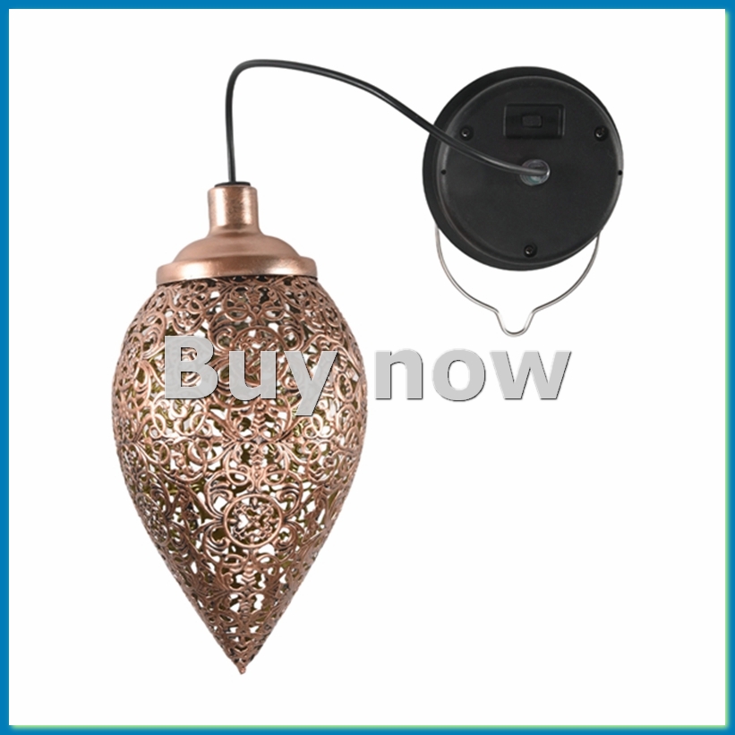 Solar Lantern Hanging - Solar Powered LED Moroccan Hanging Lantern