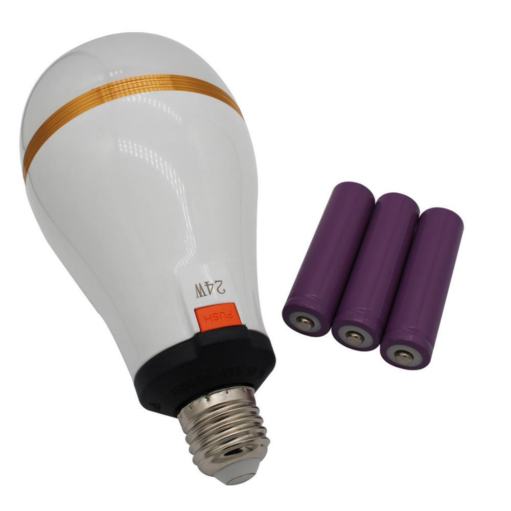 Outdoor Lighting Japan - 18650 Battery LED Emergency Bulb With