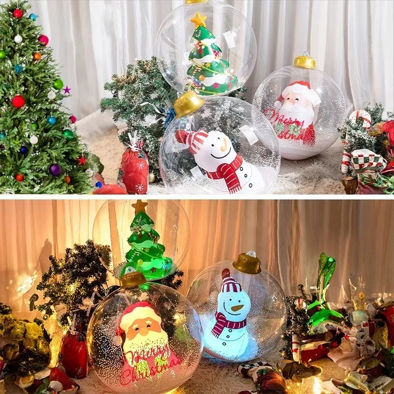 Xmas Outdoor Lighting Decorations - 2026 Outdoor Christmas Balloons Santa Snowman