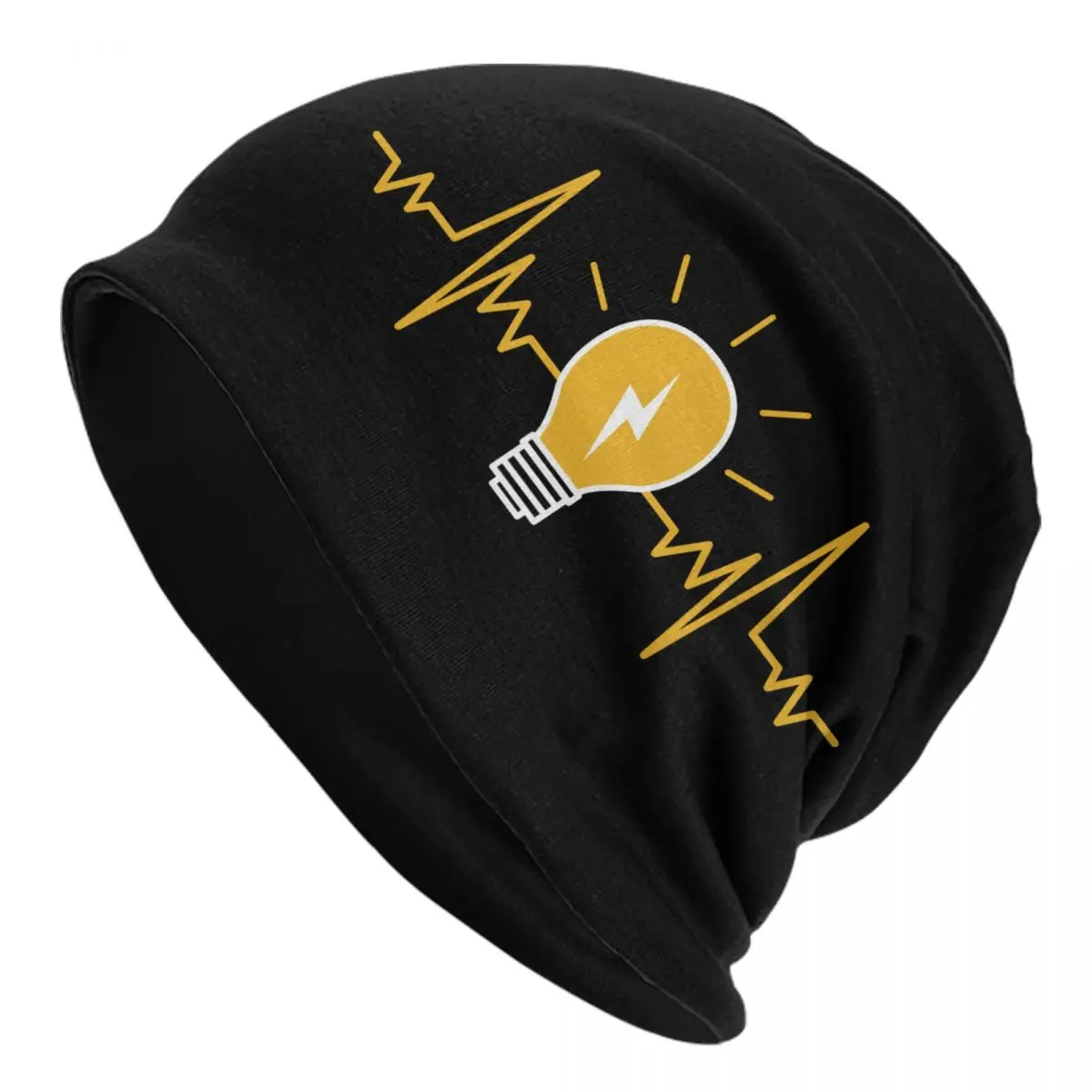 Outdoor Lighting Electrician - Electrician Heartbeat Light Bulb Bonnet Hat