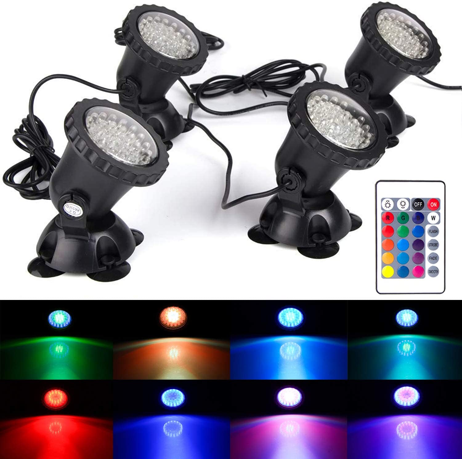 RGB LED Underwater Light IP68  - Pond Light Submersible review and price