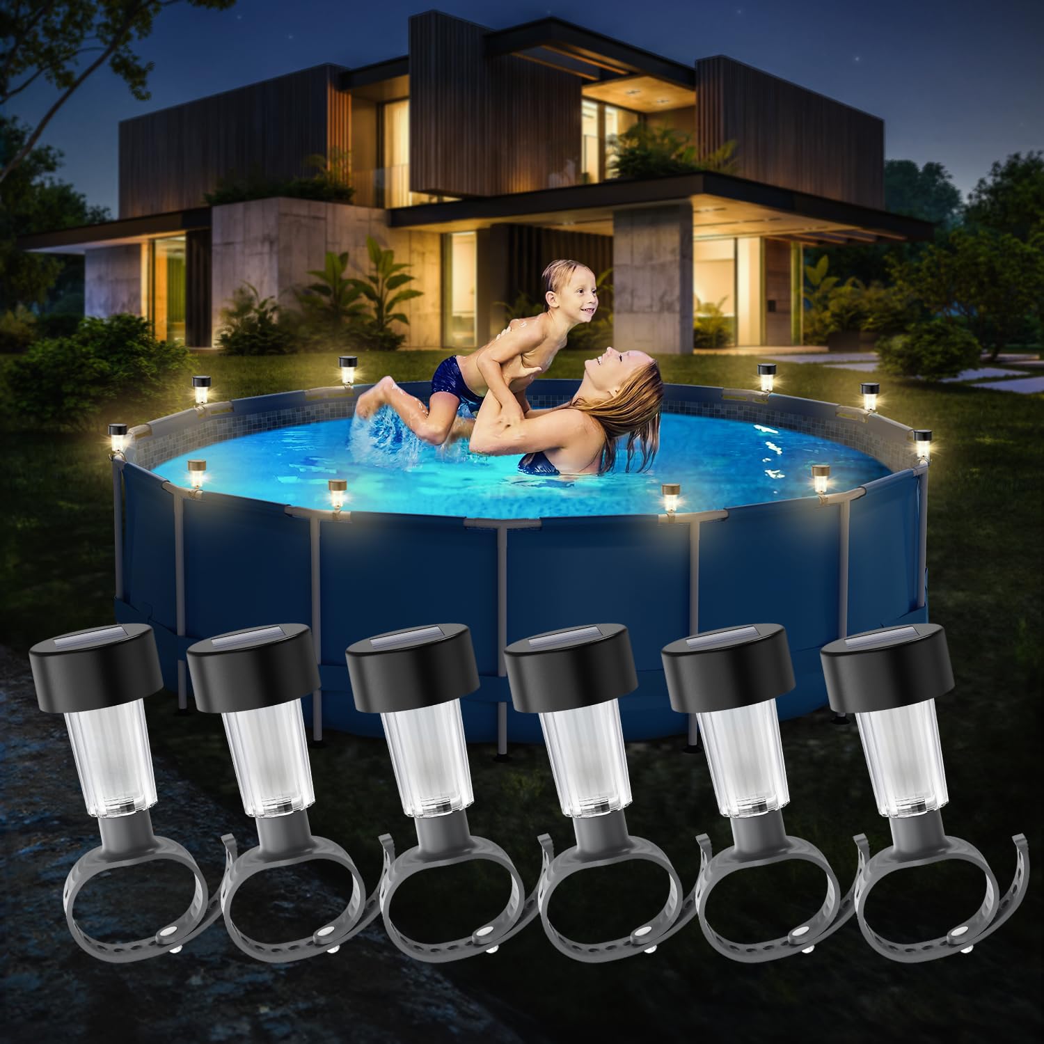 6 packages Solar Pool Light Fr - Pond Light Submersible review and price