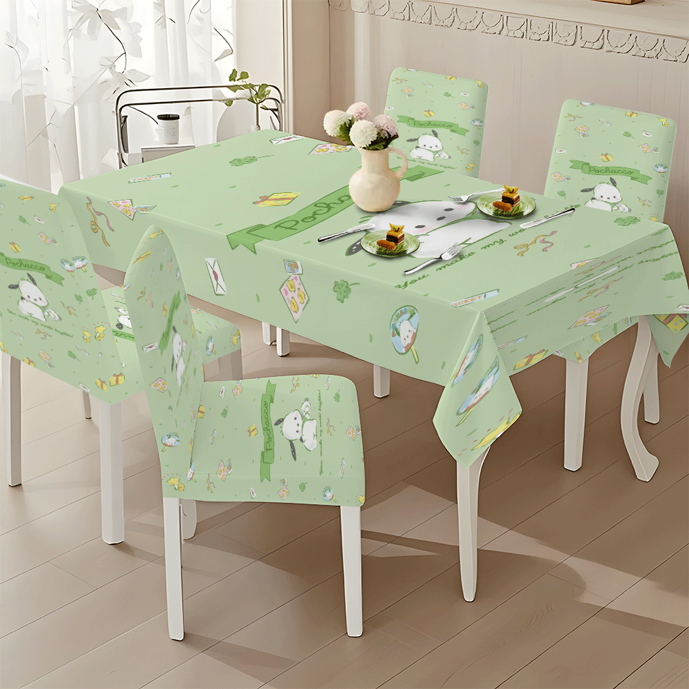 Light Green Pochacco Tableclot - Outdoor Lighting Japan review and price