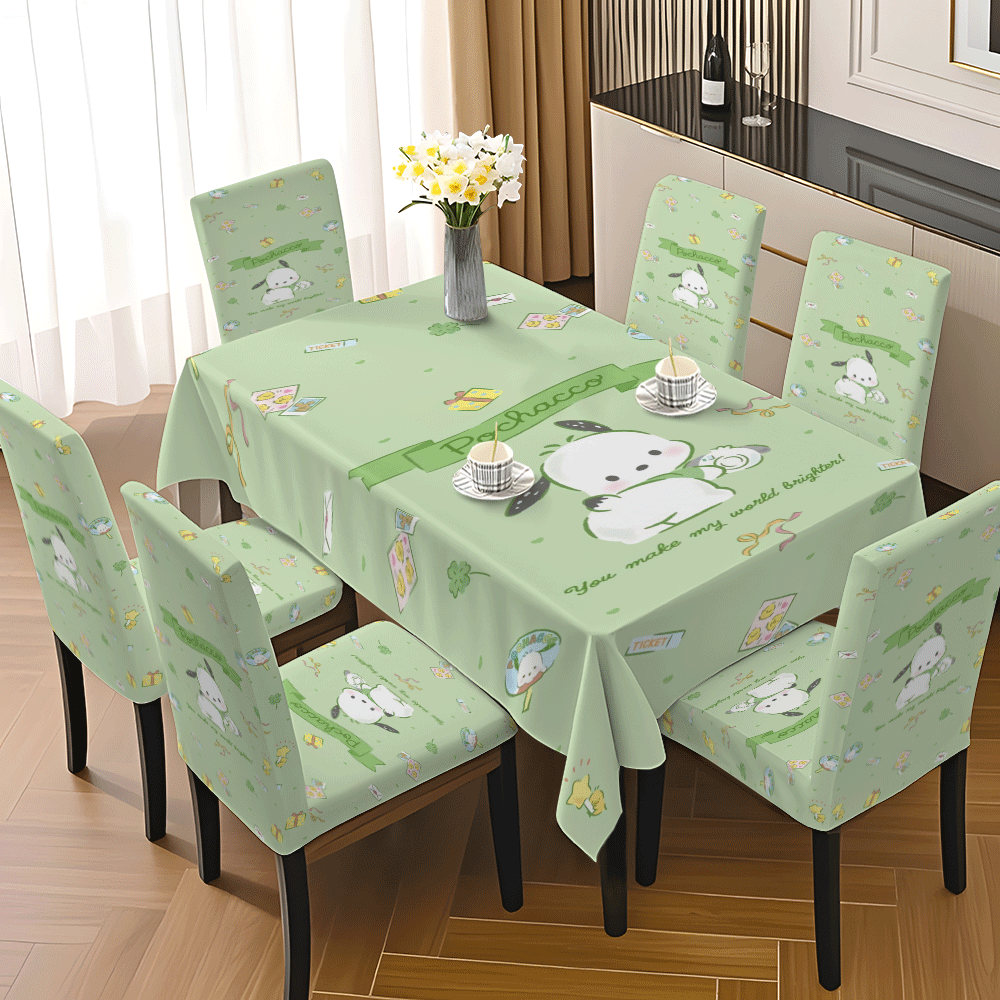 Light Green Pochacco Tableclot - Outdoor Lighting Japan review and price
