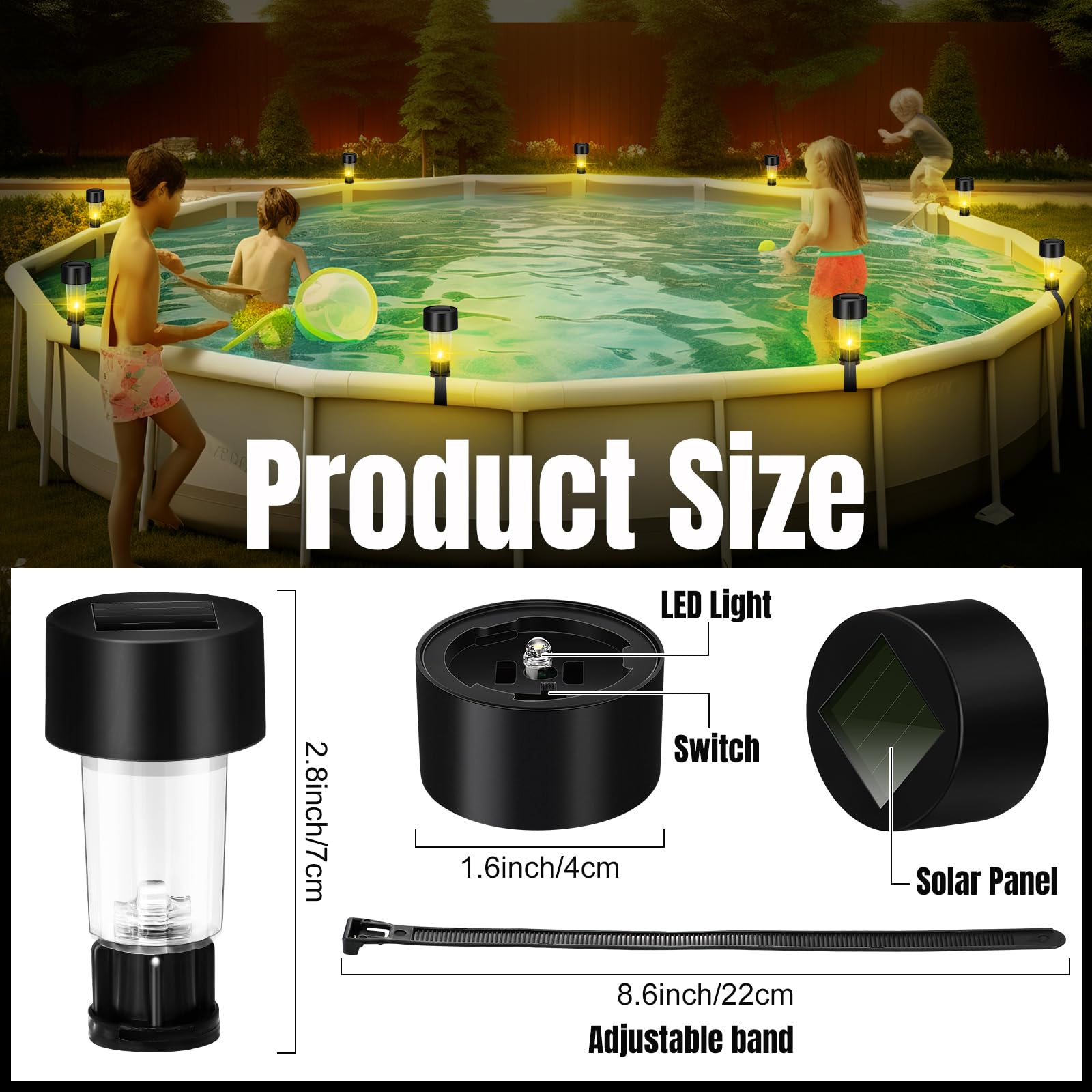 6 Packages Solar Pool Light Fr - Pond Light Submersible review and price
