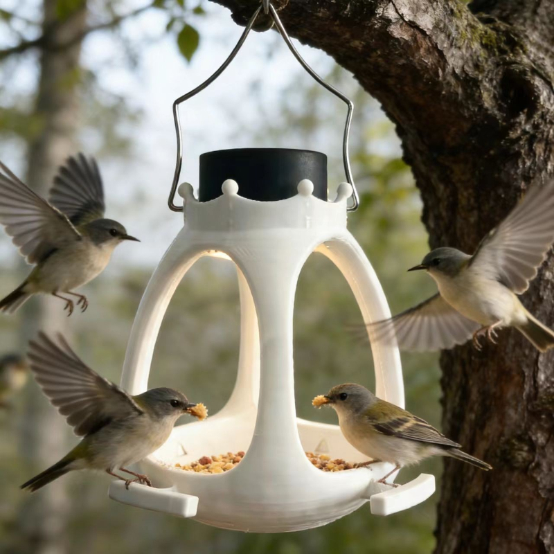 Solar Bird Feeder with LED Lig - Outdoor Lighting Under Eaves review and price