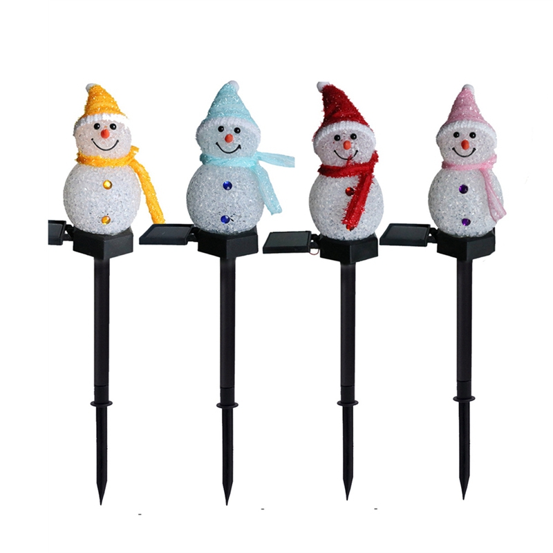 LED Snowman Solar Garden Light - Xmas Outdoor Lighting Decorations review and price