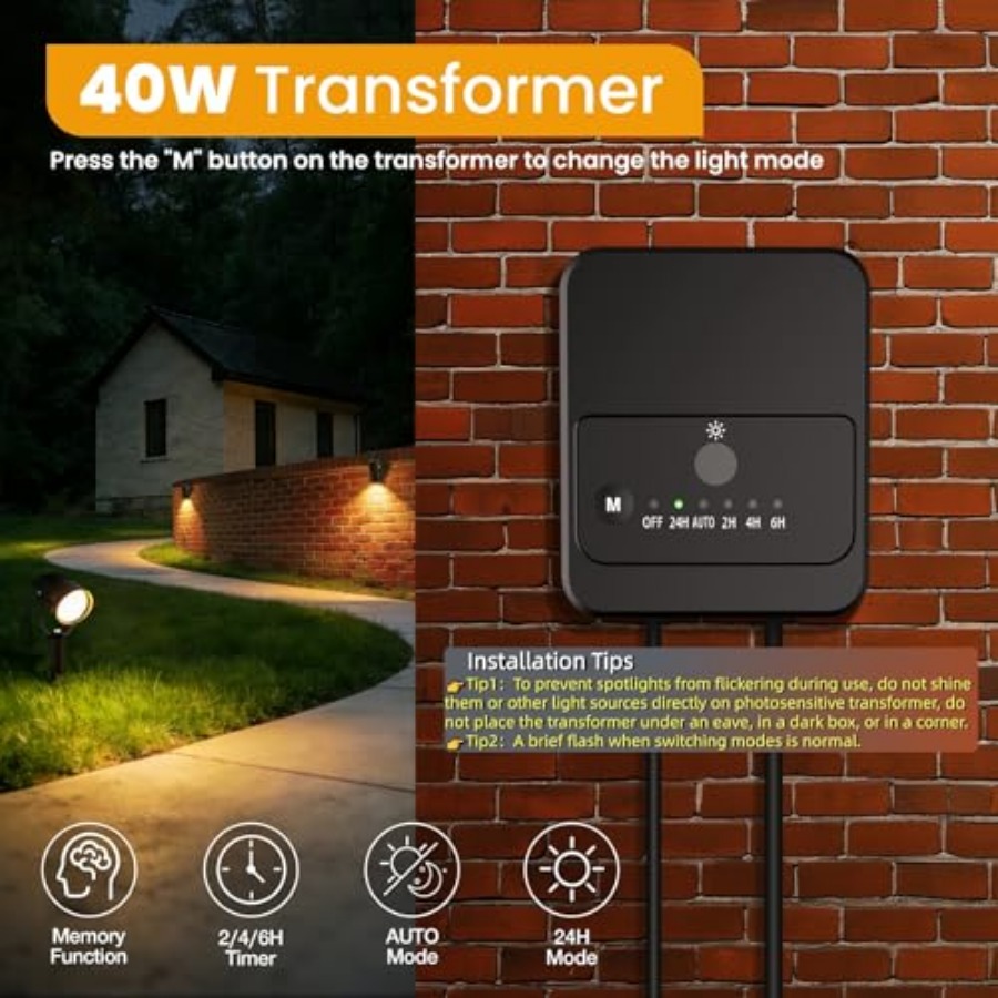 Landscape Lighting Kit Low Vol - Outdoor Lighting Kit With Transformer review and price