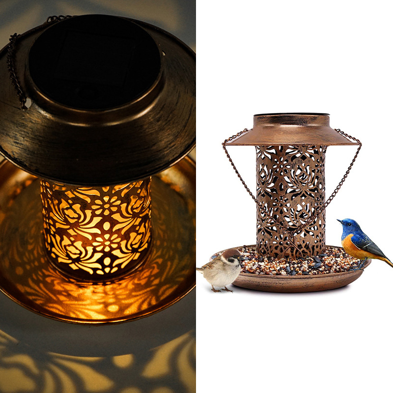 Solar Bird Feeder Metal Outdoo - Outdoor Lighting Backyard Ideas review and price