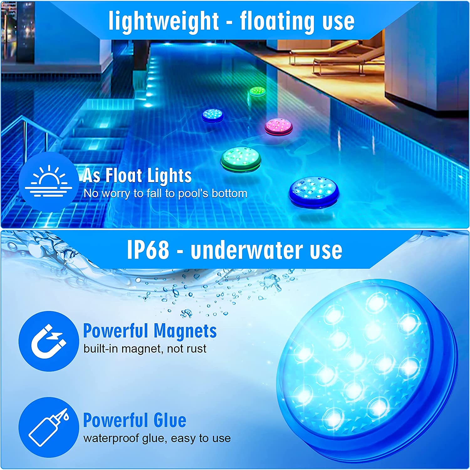 Rechargeable Underwater Submer - Pond Light Submersible review and price