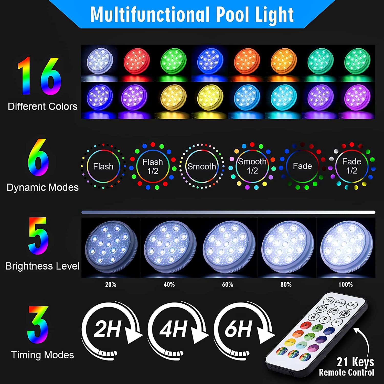 Rechargeable Underwater Submer - Pond Light Submersible review and price