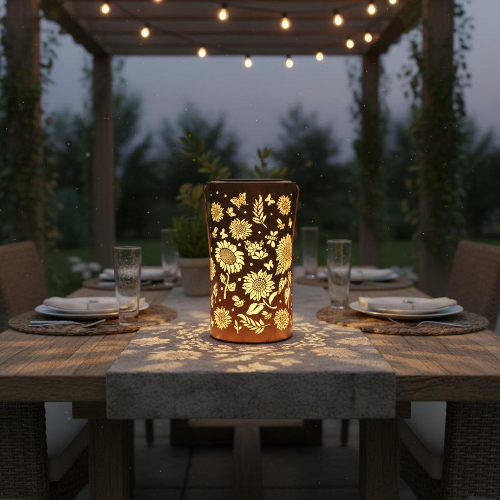 Colorful Sunburst Solar Lanter - Solar Lantern Hanging review and price
