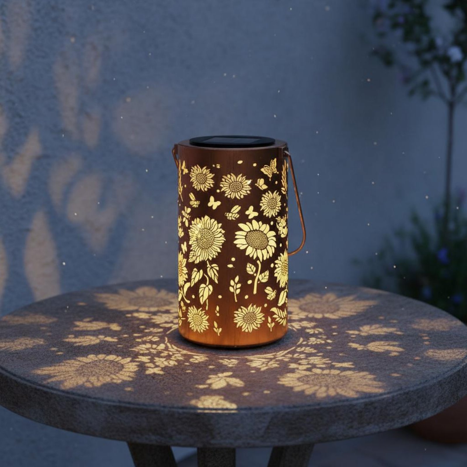 Colorful Sunburst Solar Lanter - Solar Lantern Hanging review and price