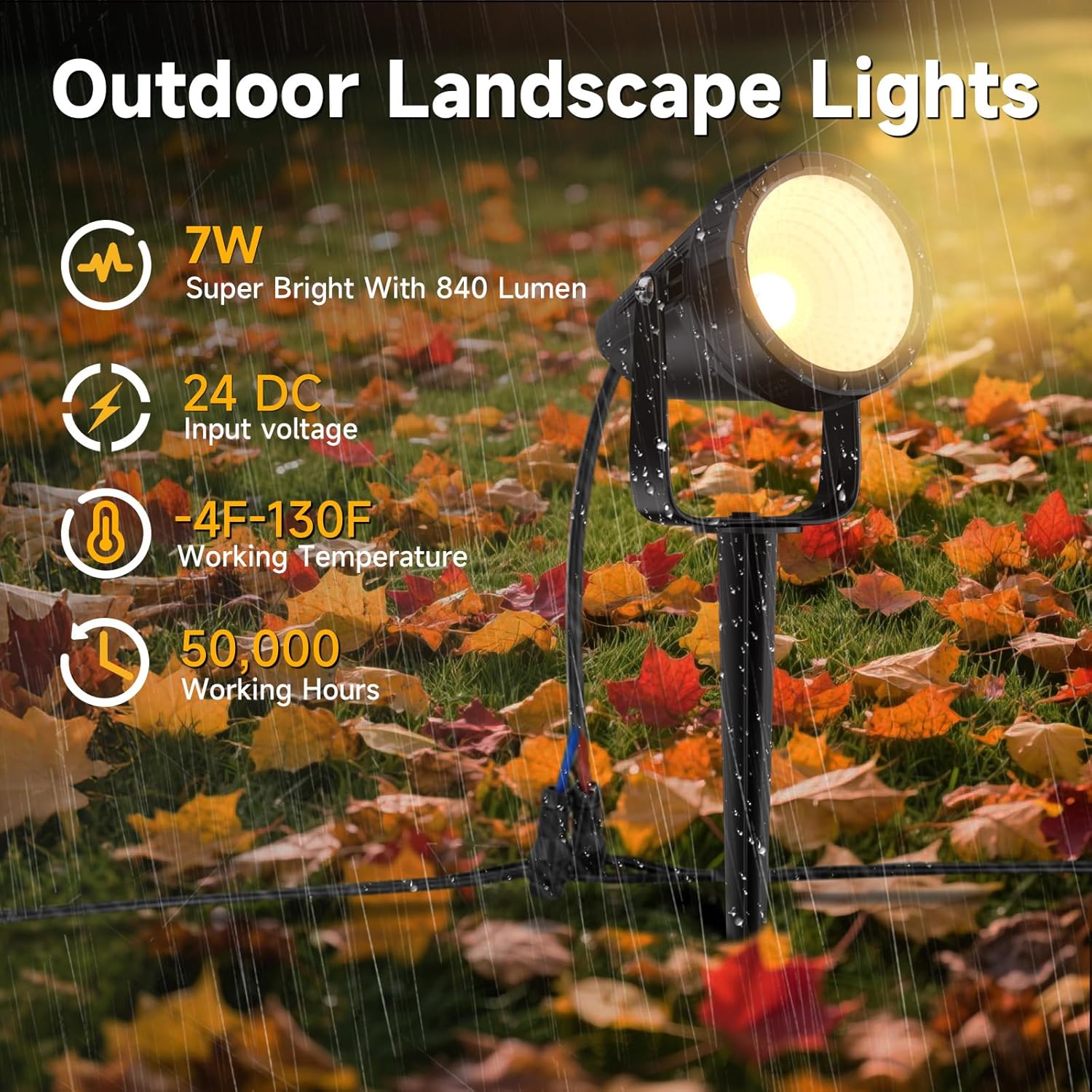 12-Pack Waterproof Outdoor Spo - Outdoor Lighting Kit With Transformer review and price