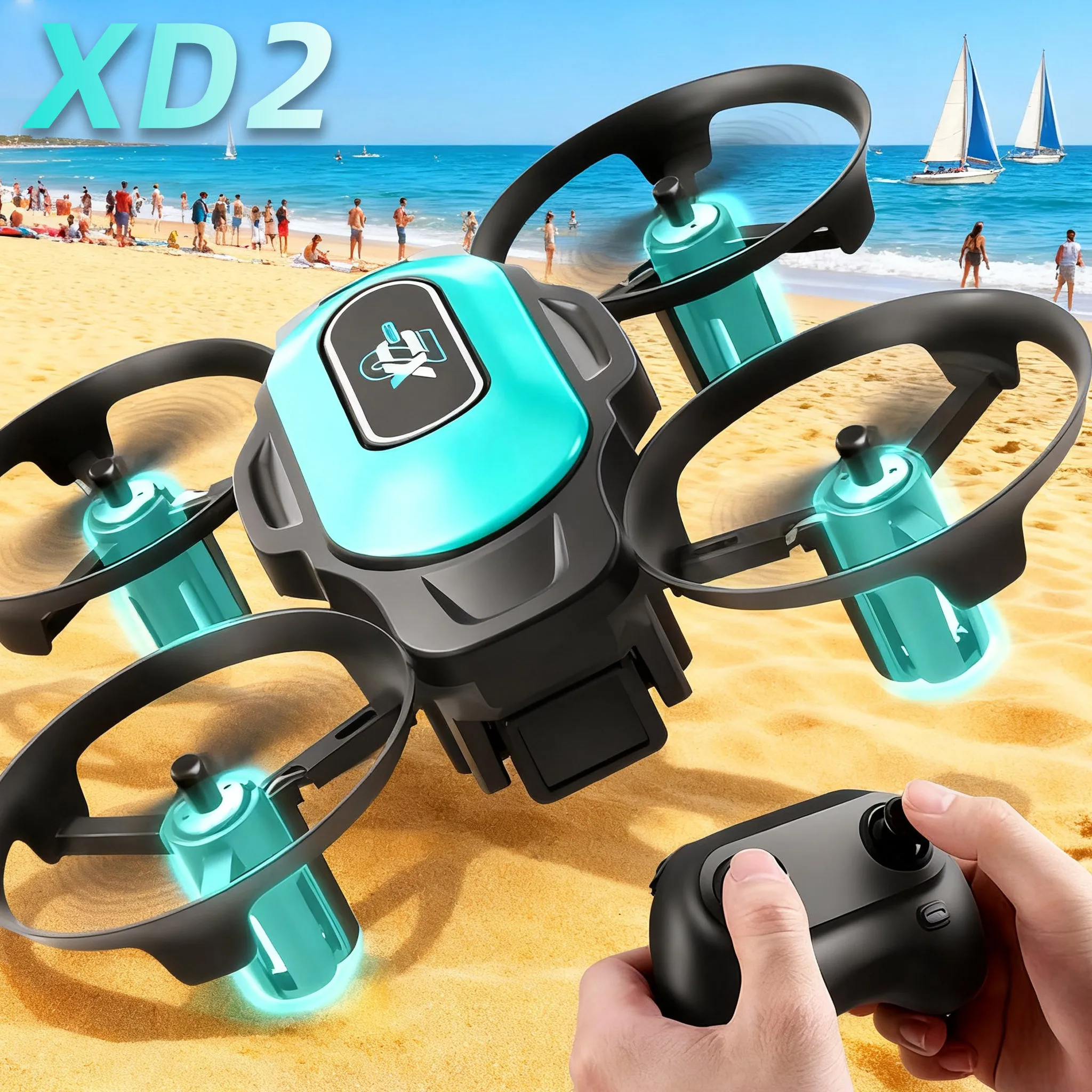 XD2 Mini Drone, 360° Stunt Fli - Outdoor Lighting Video review and price