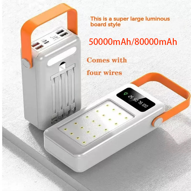 50000mAh 80000mAh Portable Pow - Outdoor Lighting Battery Powered review and price