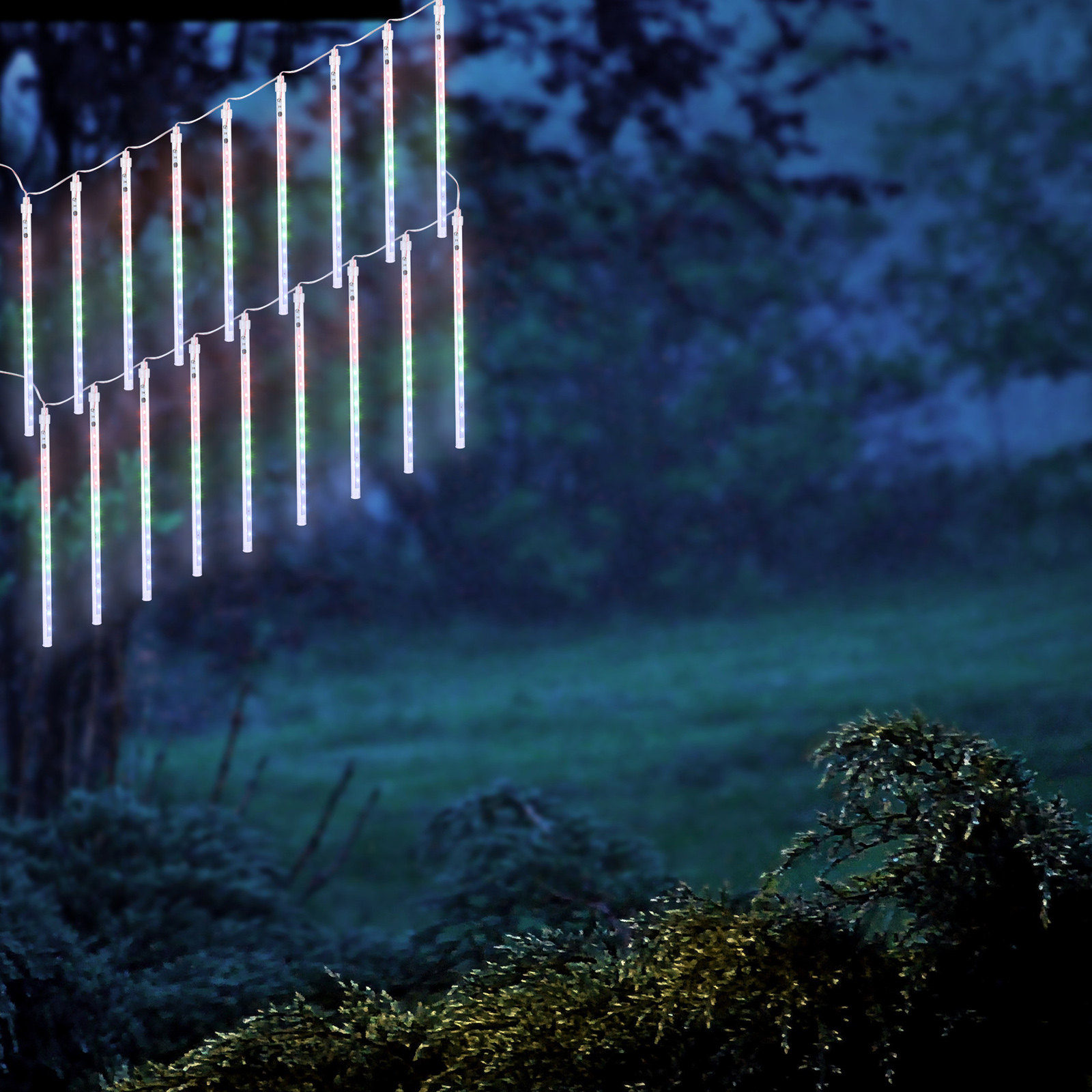 LED Meteor Shower Lights Yard  - Xmas Outdoor Lighting Decorations review and price