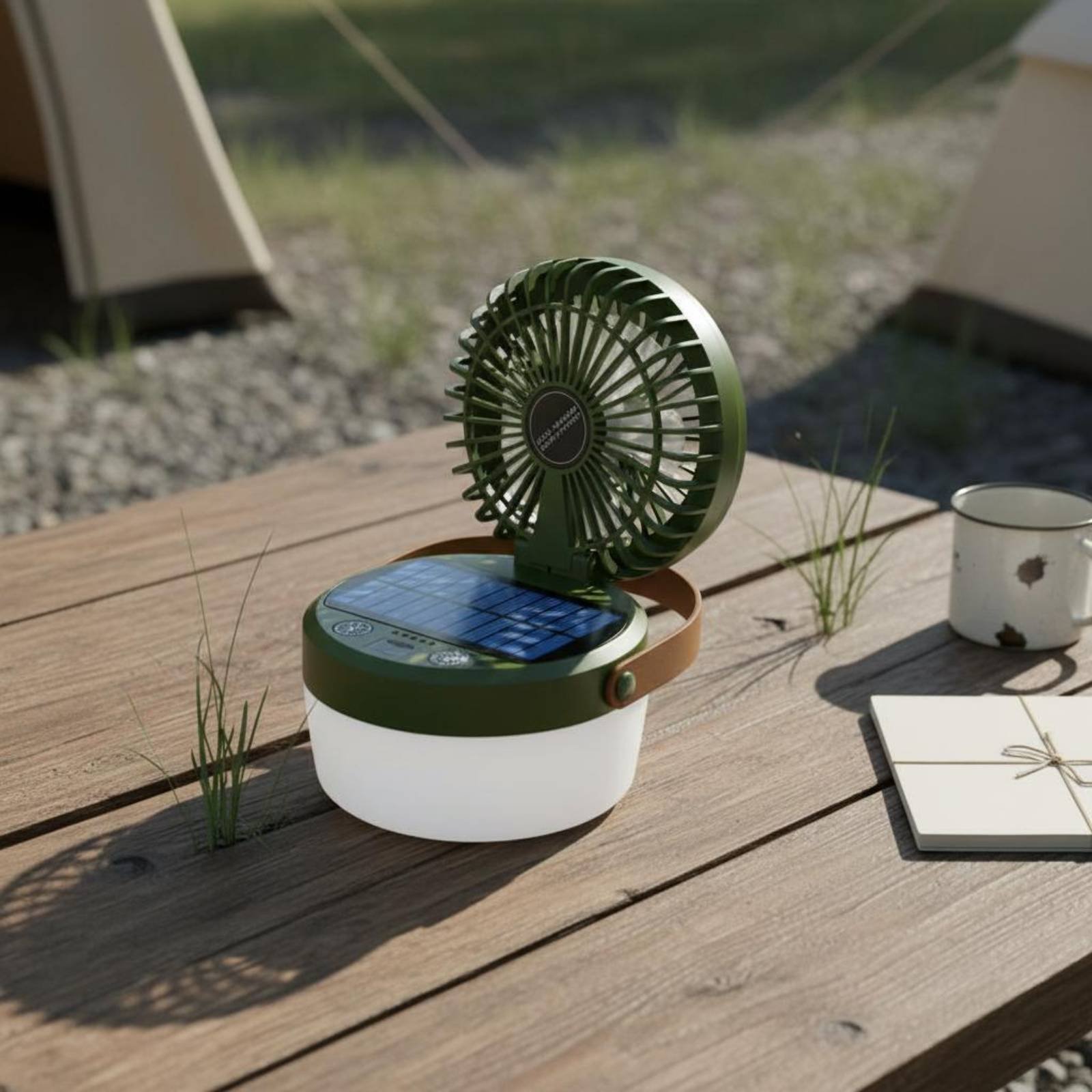Solar Camping Fan Lantern Fold - Solar Lantern Hanging review and price