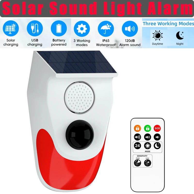 Solar Sound Light Alarm Wirele - Outdoor Lighting Motion Sensor review and price
