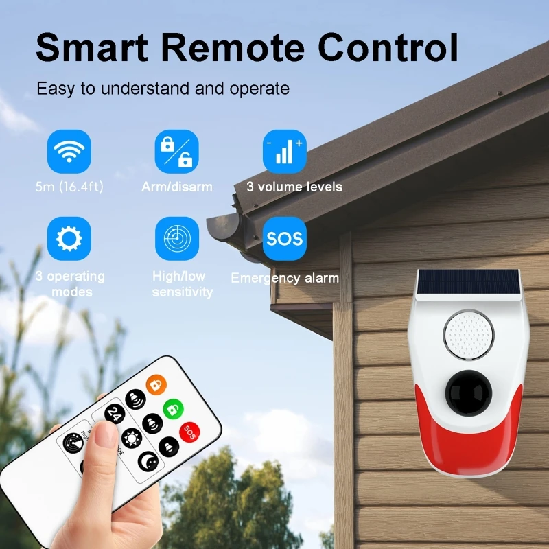 Solar Sound Light Alarm Wirele - Outdoor Lighting Motion Sensor review and price