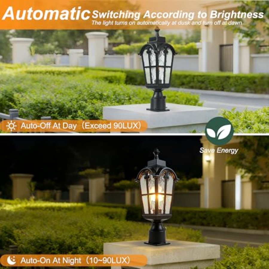 Sensor Outdoor Post Lights Wat - Outdoor Lighting Fixtures review and price