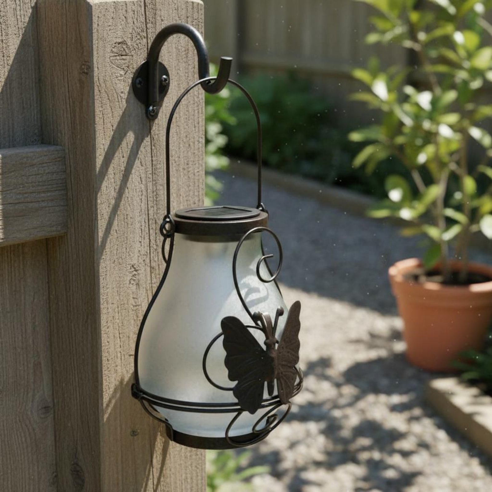Solar Butterfly Lantern Waterp - Outdoor Lighting Battery Powered review and price