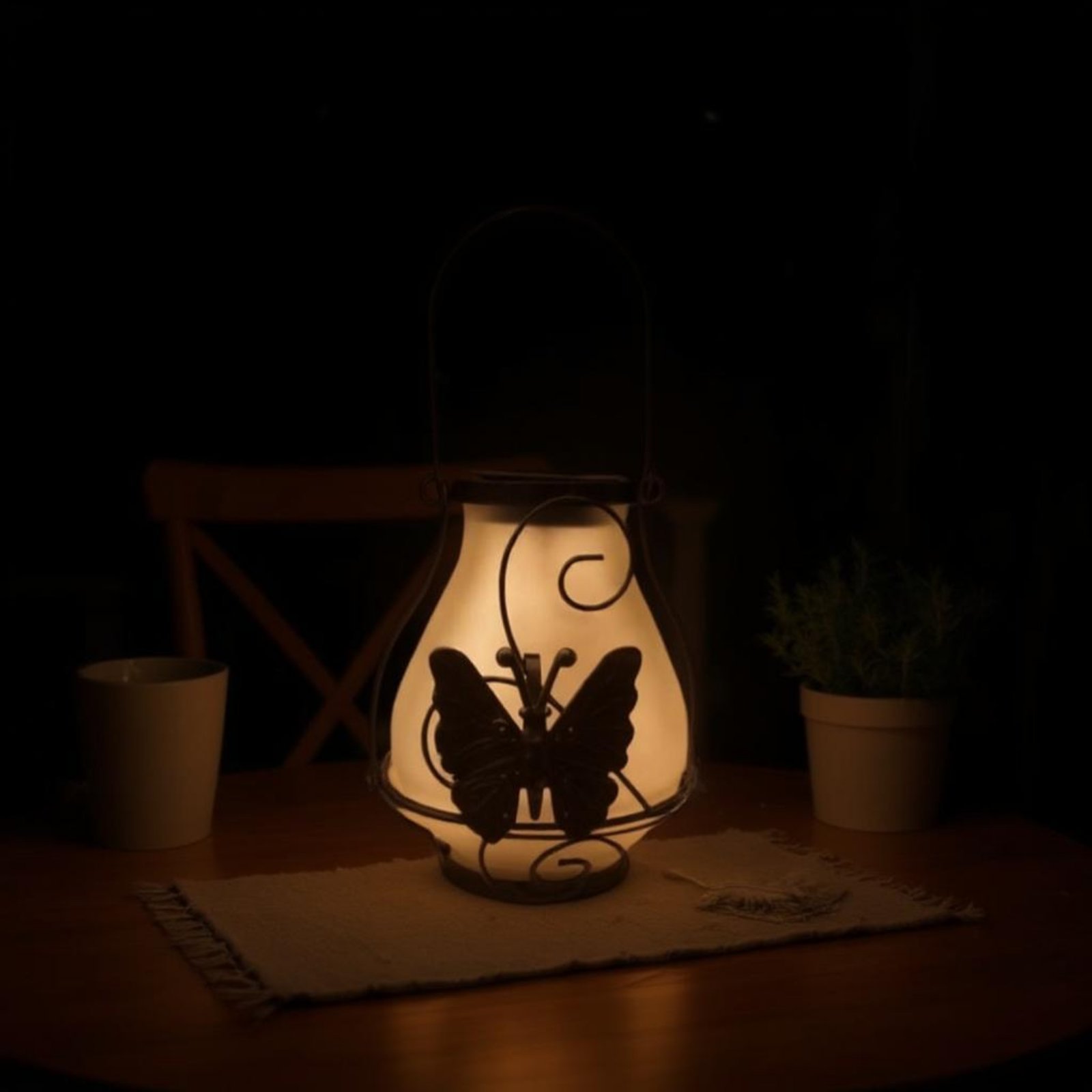 Solar Butterfly Lantern Waterp - Outdoor Lighting Battery Powered review and price
