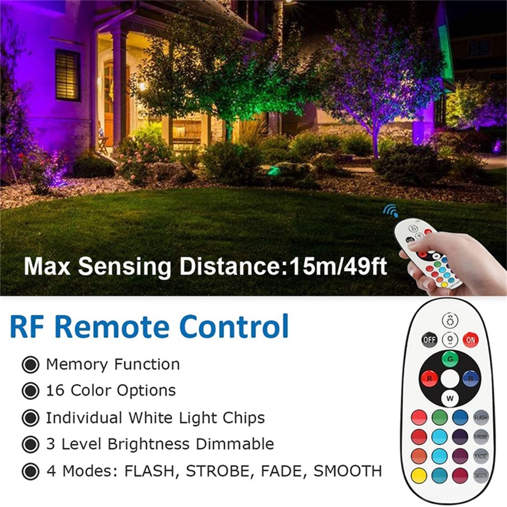 RGBW Landscape Lighting 10W wi - Outdoor Lighting For Garden review and price