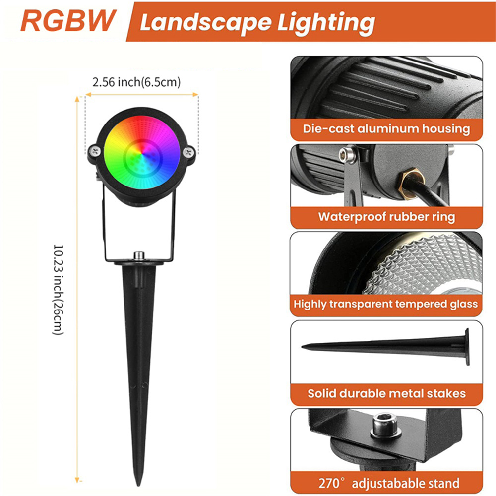 RGBW Landscape Lighting 10W wi - Outdoor Lighting For Garden review and price