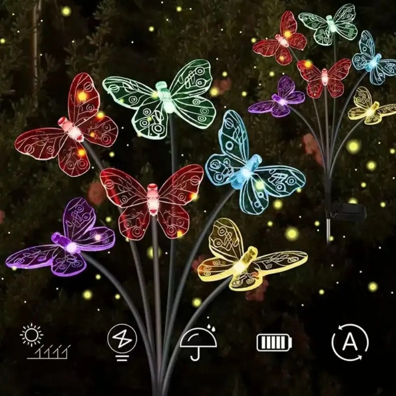 Solar Powered Butterfly Lights - Outdoor Lighting Battery Powered review and price