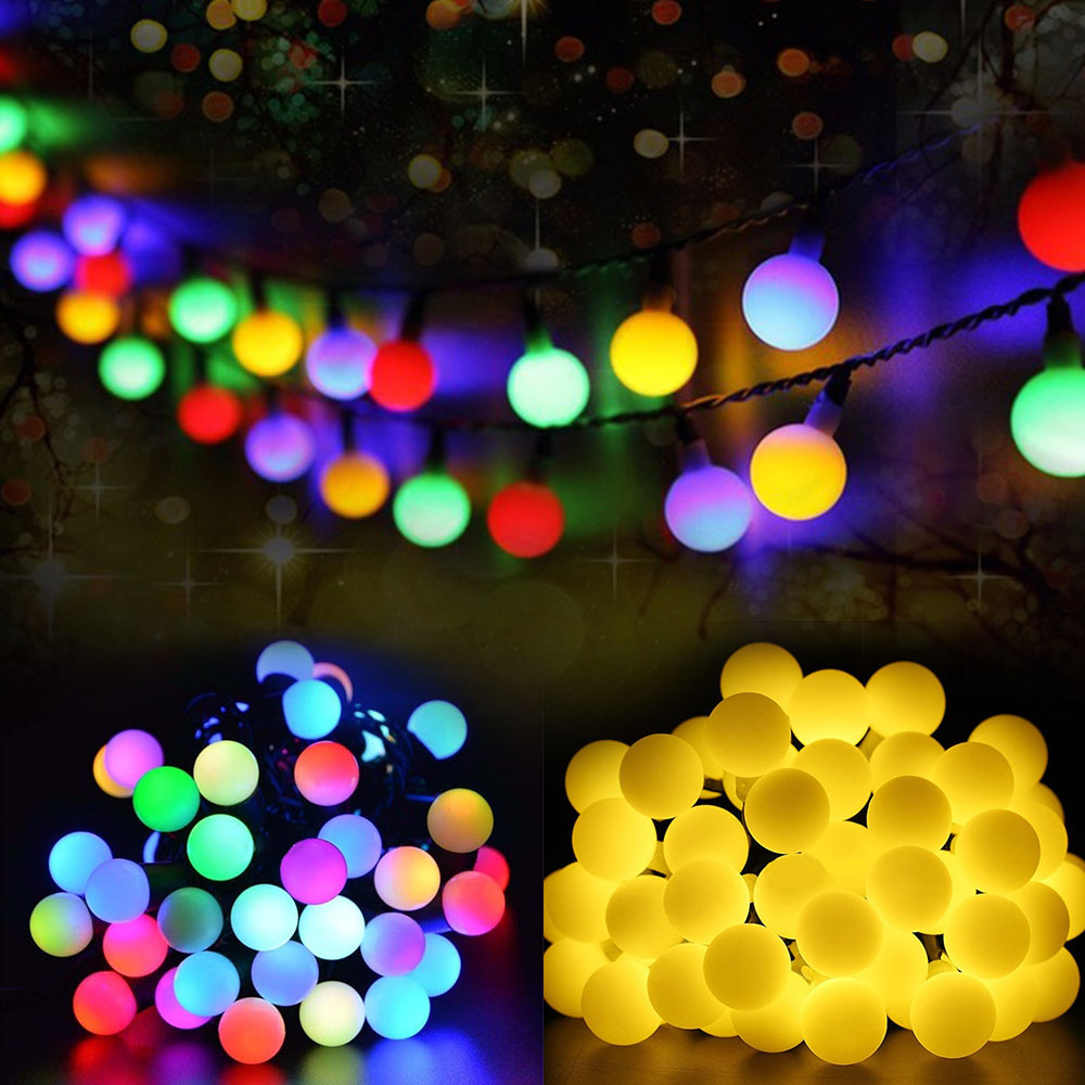Multicolor 50Leds Solar Light  - Xmas Outdoor Lighting Decorations review and price