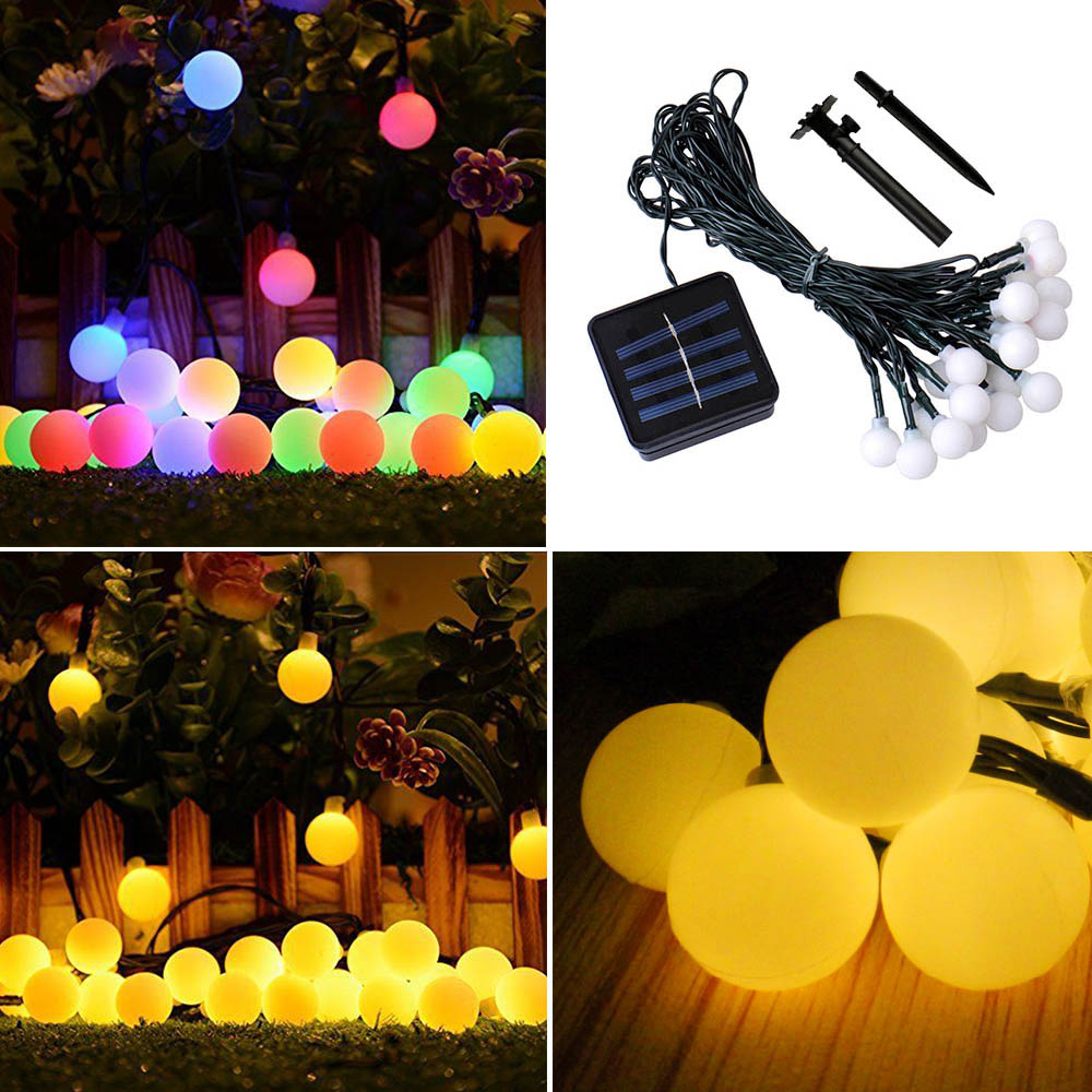 Multicolor 50Leds Solar Light  - Xmas Outdoor Lighting Decorations review and price