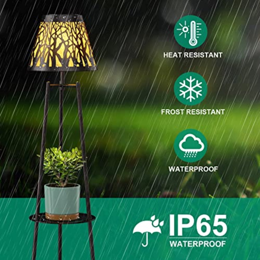 2 Pack Outdoor Solar Floor Lam - Outdoor Lighting For Garden review and price