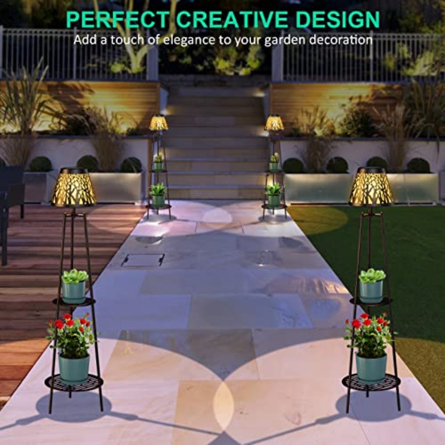 2 Pack Outdoor Solar Floor Lam - Outdoor Lighting For Garden review and price