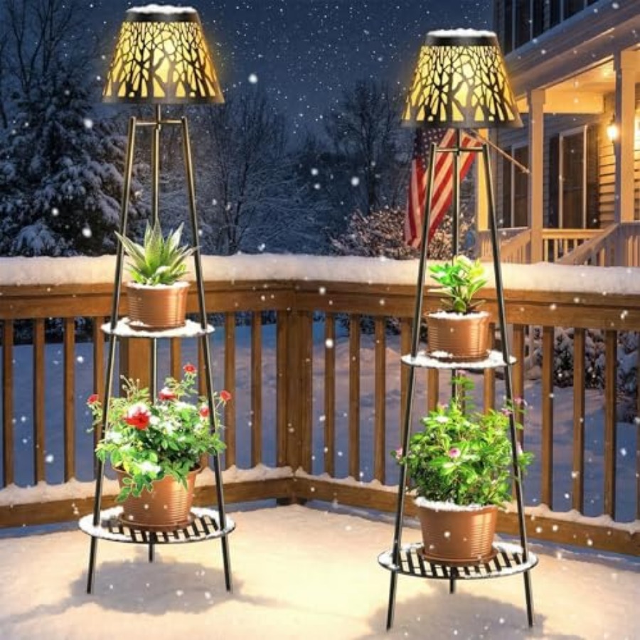 2 Pack Outdoor Solar Floor Lam - Outdoor Lighting For Garden review and price