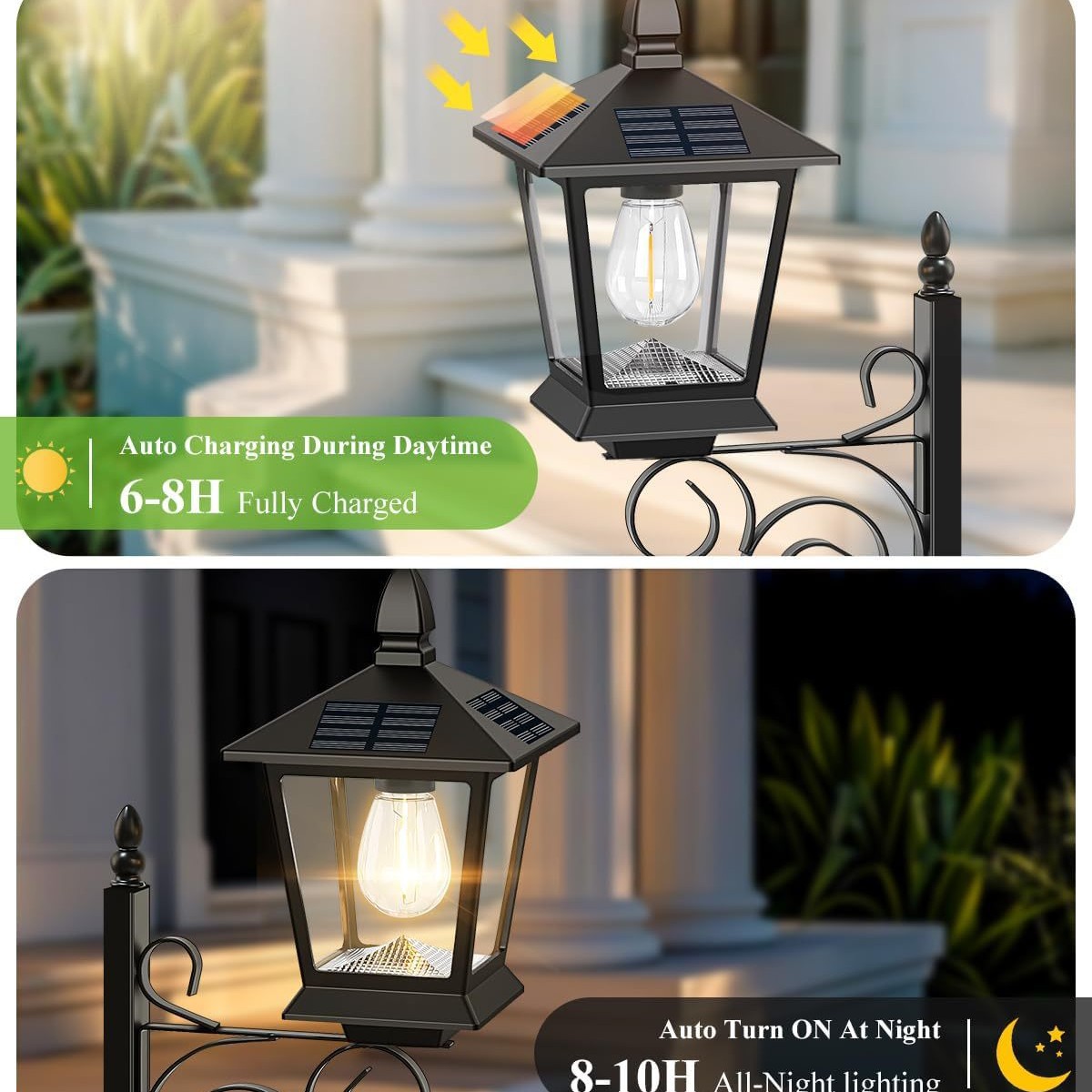 Solar Powered 2-in-1 Flower Po - Outdoor Lighting Battery Powered review and price