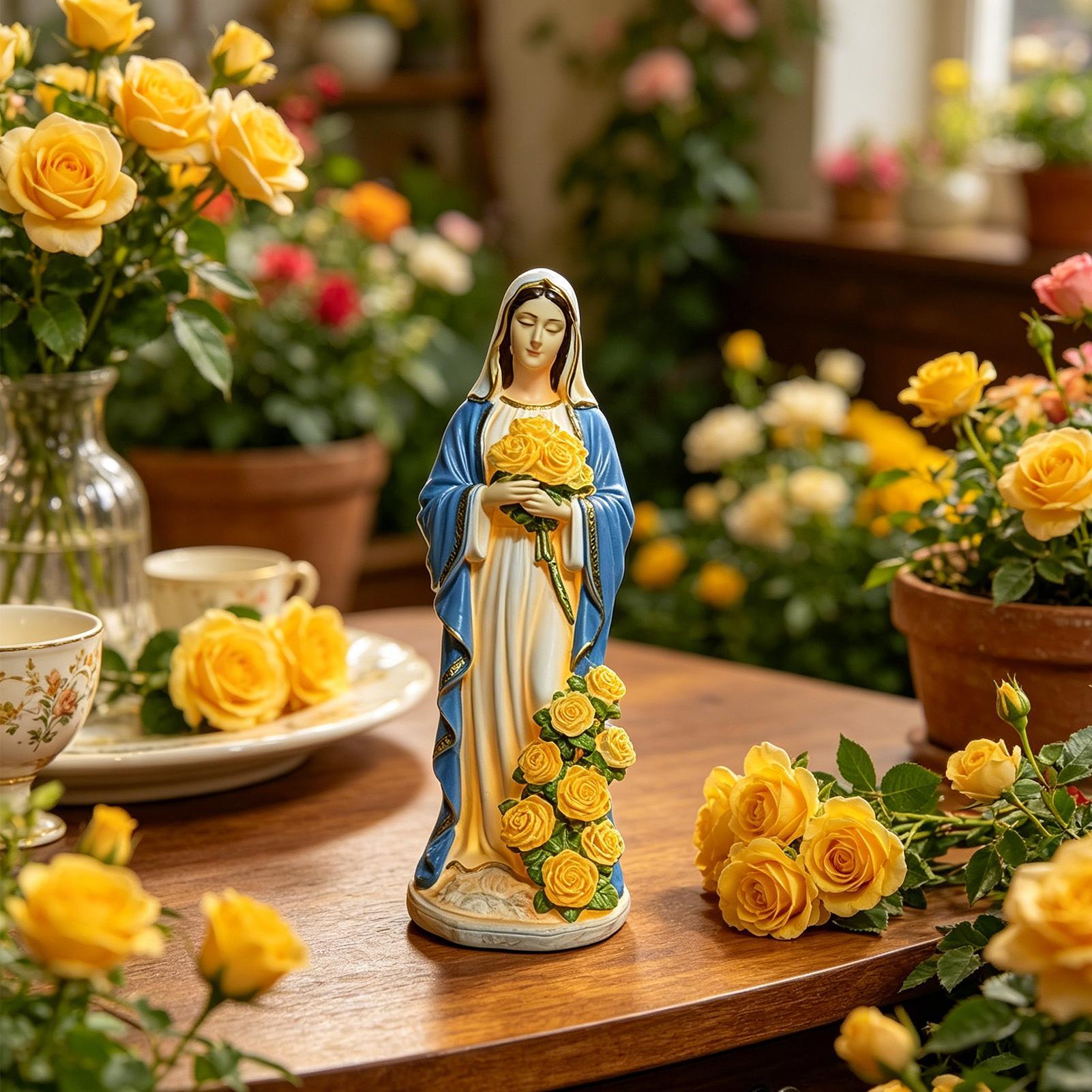 Solar Virgin Mary Statue Outdo - Outdoor Lighting Battery Powered review and price