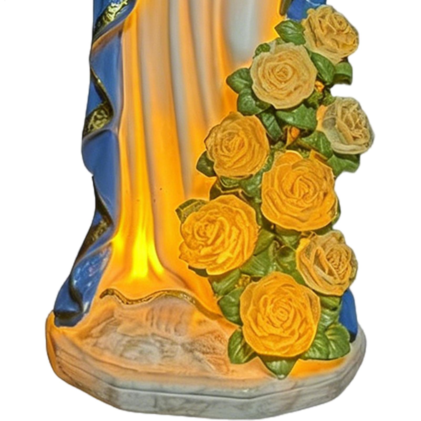 Solar Virgin Mary Statue Outdo - Outdoor Lighting Battery Powered review and price