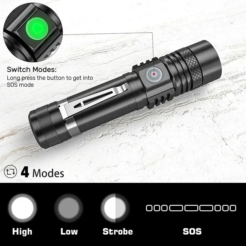 T6 LED Rechargeable Flashlight - Outdoor Lighting Fixtures review and price