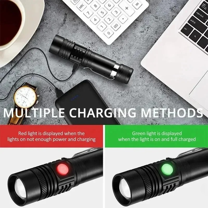 T6 LED Rechargeable Flashlight - Outdoor Lighting Fixtures review and price