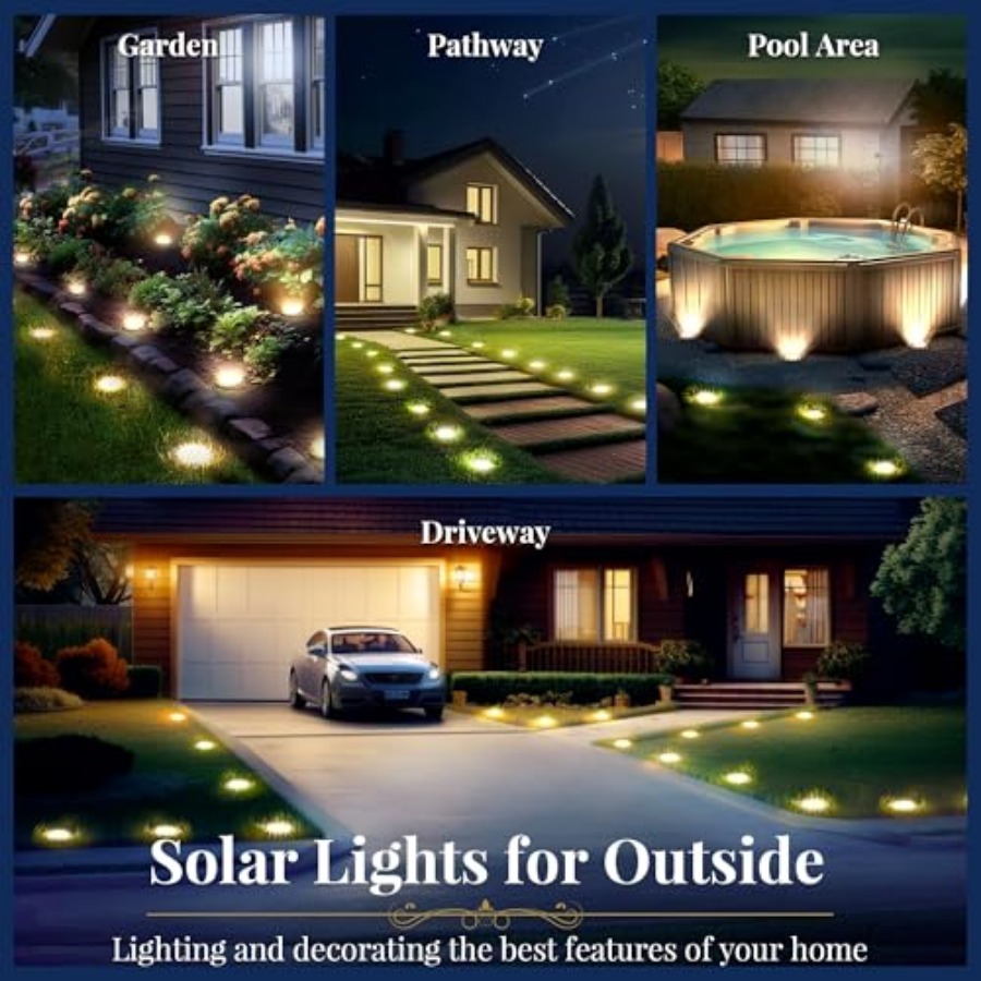 Solar Ground Lights Solar Ligh - Outdoor Lighting For Garden review and price
