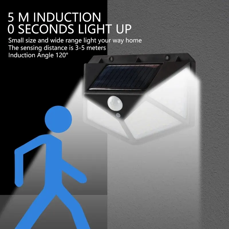 Motion Sensor 100LED Solar Wal - Outdoor Lighting Motion Sensor review and price