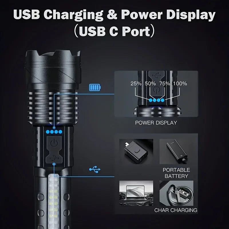 Powerful LED Flashlight Batter - Outdoor Lighting Battery Powered review and price